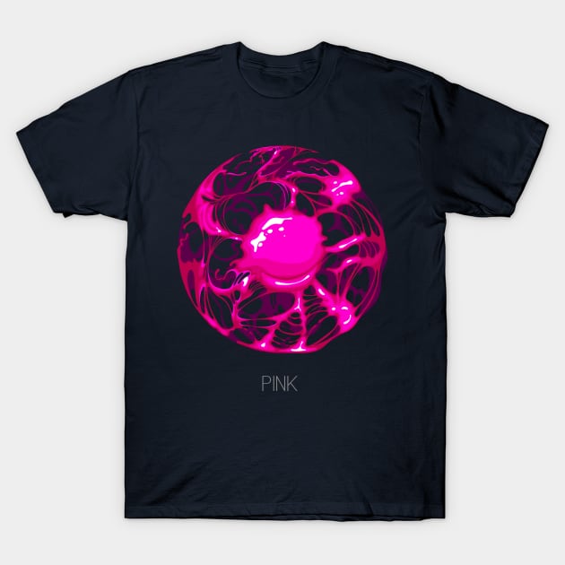 Pink Planet T-Shirt by DaKoArt